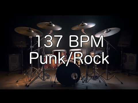 Punk/Rock Groove: 137 BPM Drum Beat for Musicians