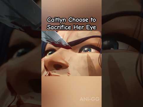 Caitlyn gave up her Left Eye to Ambessa #arcane #leagueoflegends #caitlynkiramman #shorts