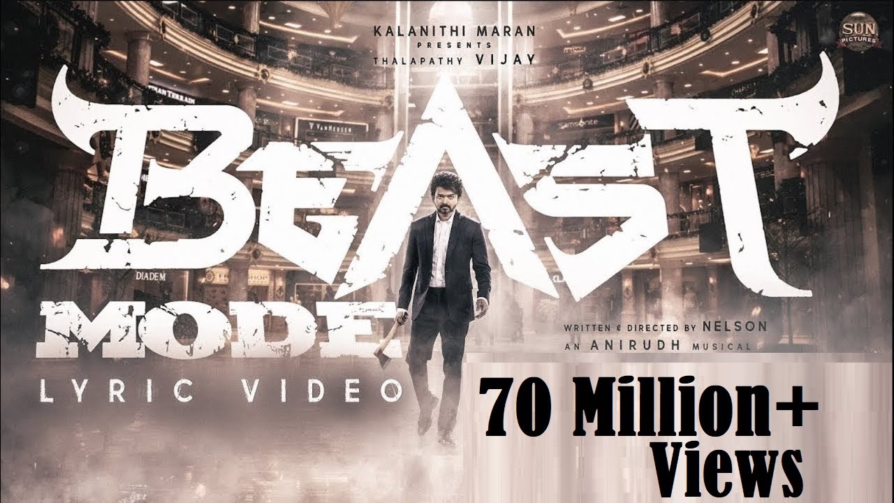 Beast Mode Lyrics Beast Thalapathy Vijay Sun Pictures Nelson Anirudh