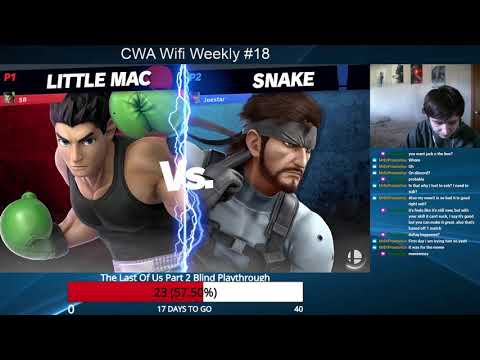CWA Wifi Weekly 18 - Joel Joestar (Snake) vs Superbottle (Little Mac) Winners Semifinals