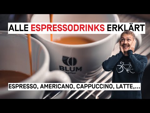 The most popular espresso drinks with recipes! From espresso to latte macchiato!