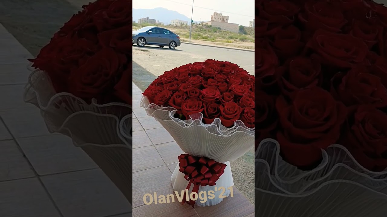 100 Pcs Red Roses |  Bouquet