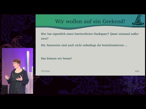 Video Thumbnail: 38C3 - Rollstuhlgerechte Toiletten