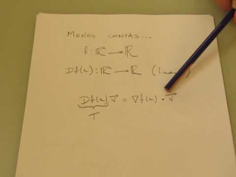 Cálculo 3 - Aula 11 - O Gradiente.