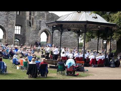Whitwell Brass Concert Held At Newark Castle Grounds, Sponsored By Newark Town Council