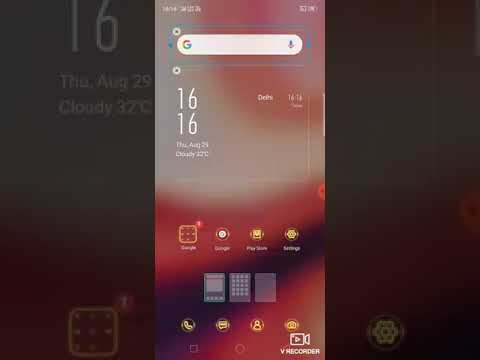 How to open widgets and get the Google bar in oppo a3s