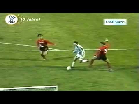 Piotr Nowak gol TSV 1860 - Eintracht 2-1 Bundesliga 10.12.1994