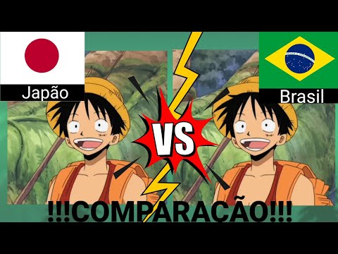 Luffy cantando ! |COMPARAÇÃO| JAPÃO VS BRASIL.
