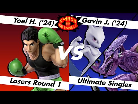 Smash@Grinnell #5 - Yoel H. (Little Mac) Vs. Gavin J. (Mewtwo, Ridley)