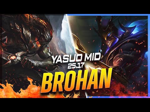 BROHAN - Yasuo vs Zed MID Patch 25.17 - Yasuo Gameplay