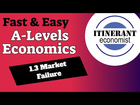 A Level economics - 1.3 Market failure