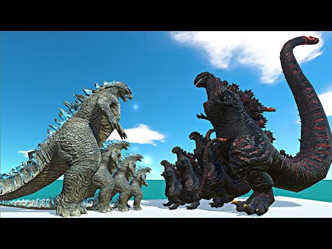 Shin Godzilla vs Godzilla 2014 | Hephaistos Arena - Animal Revolt Battle Simulator