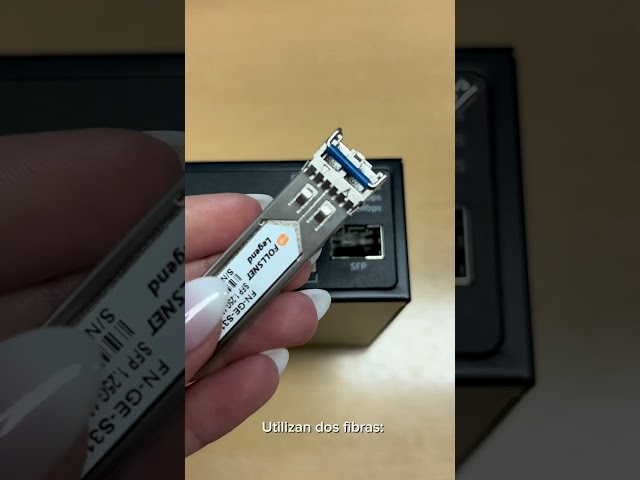 Vídeo relacionado con 2 módulos SFP industriales de 1,25 Gb/s, 20 km, transceptor de fibra dúplex LC 1310 nm monomodo DDM