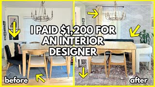 I HIRED A PROFESSIONAL INTERIOR DESIGNER: What is worth over $1,000? (Shocking Results!)