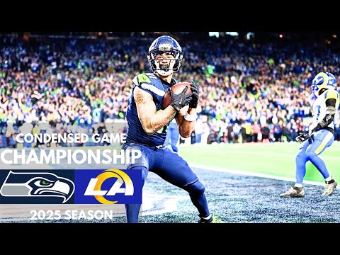 Seahawks vs Rams 2025 NFC Championship Condensed Game | NFL Highlights