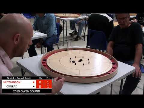 Crokinole 2019 Owen Sound Final 4 - Hutchinson v Conrad