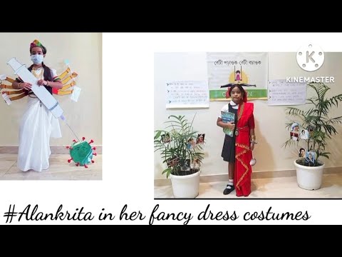 # prize winning fancy dress ideas with theme#Alankrita in her different fancy dress costumes