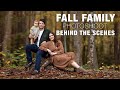 Family Photoshoot Ideas for Fall Pictures | Family of Three Posing Ideas Behind the Scenes