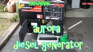 preview picture of video 'new aurora silent diesel generator oil change video'