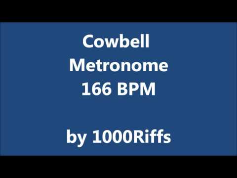 Cowbell Metronome 166 BPM - Beats Per Minute