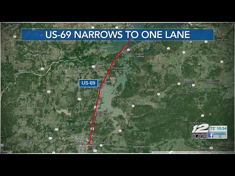 US 69 narrows for resurfacing