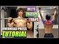 How to do the BARBELL OVERHEAD 'MILITARY' PRESS! | 2 Minute Tutorial