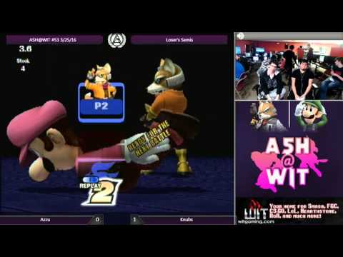 Azzu (Fox) vs Knubs (Luigi) - ASH@WIT #53 PM Loser's Semis