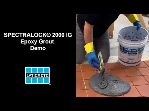 SPECTRALOCK 2000 IG Epoxy Grout Demo and Installation Instructions