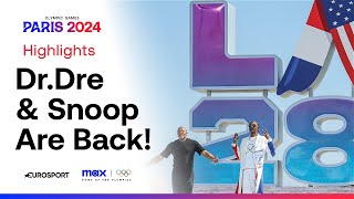 Snoop Dogg &amp; Dr.Dre perform TOGETHER at the Paris Olympics Closing Ceremony 🤩 | #Paris2024