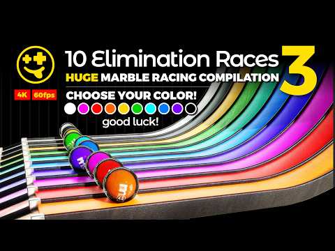 *TEN* Marble Races 3! Huge Elimination Races Compilation | #marbles #marblerace #asmr #sensory