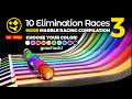 TEN Marble Races 3 Huge Elimination Races Compilation Marbles Marblerace Asmr Sensory