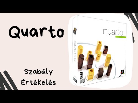 A kedvenc absztrakt játékunk: Quarto társasjáték játékbemutató és szabályismertető - Társasozz Okosan!