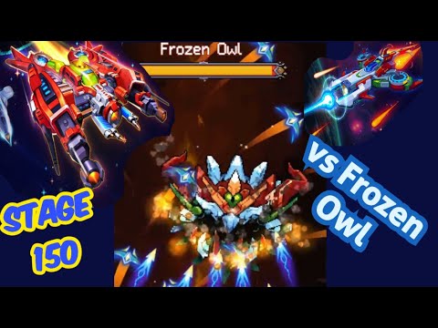 Galaxiga: Stage 150 vs "Frozen Owl Boss" -  hard