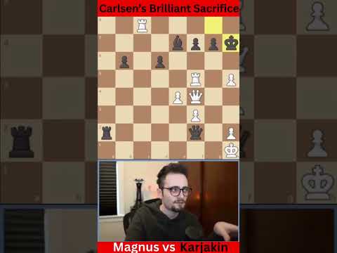 Magnus Carlsen’s Queen Sacrifice — Carlsen vs Karjakin (WCC 2016, Final Tiebreak) ♟️🔥
