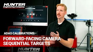 ADAS calibrations: Forward-facing camera sequential targets