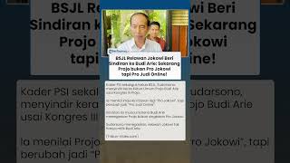 BSJL Relawan Jokowi Beri Sindiran Menohok Budi Arie: Sekarang Projo bukan Pro Jokowi tapi Pro Judi