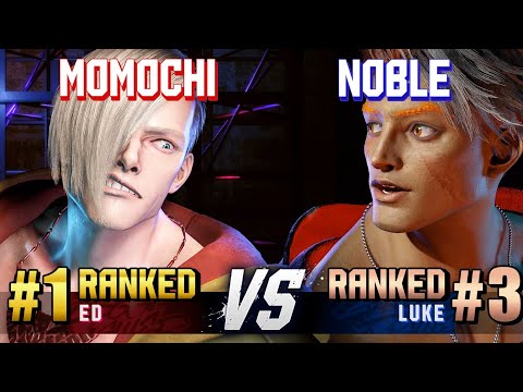 SF6 ▰ MOMOCHI (#1 Ranked Ed) vs NOBLE (#3 Ranked Luke) ▰ High Level Gameplay