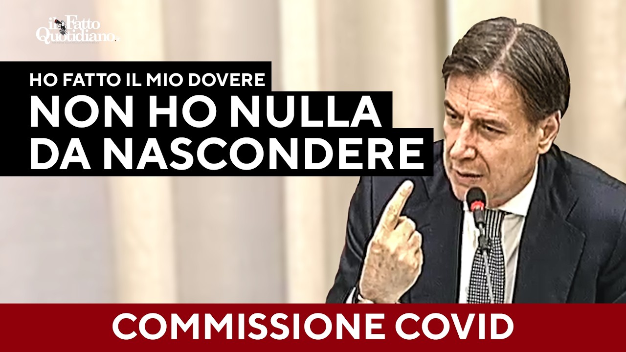Conte in Commissione Covid: “Non ho nulla da nascondere, mi sono assunto tutte le responsabilità”