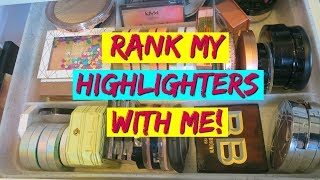 Ranking My Highlighters in Real Time! BEST & WORST HIGHLIGHTERS 2019
