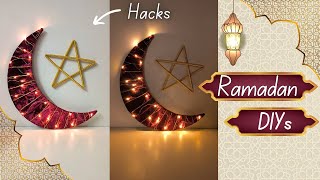 🌙Ramadan/Eid Special Home Decor✨| Ramadan DIY|How to make Moon and Star with Paper|Eid DIY @nazuart