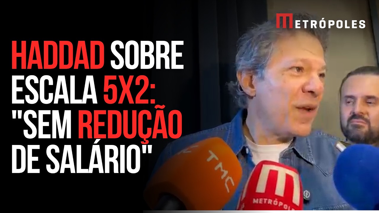 Haddad fala sobre o fim da escala 6x1: "Sem redução de salário"