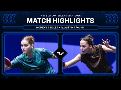 Zaharia Elena vs Panfilova Maria | WS QR1 | #WTTMuscat 2025