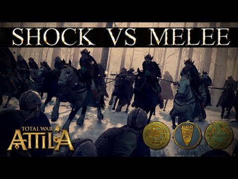 Total War Attila Mechanics - Burgundian Royal Lancers vs Tagmata