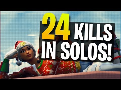 24 Kills in Solo vs. Solo Gameplay (Fortnite Battle Royale)