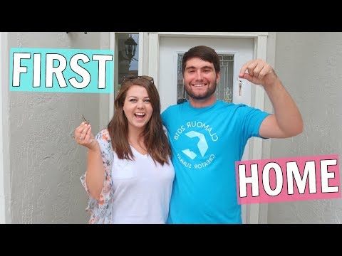 WE'RE OFFICIALLY HOMEOWNERS!! Getting the Keys & Empty House Tour! Video