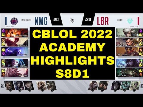 NMG x LBR HIGHLIGHTS CBLOL 2022 Academy S8D1 NetShoes Miners x Liberty | CBLOL Melhores Momentos