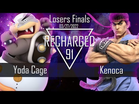 Recharged #91 Losers Finals - Kenoca (Ryu) vs. Yoda Cage (Bowser Jr.) - SSBU Tournament