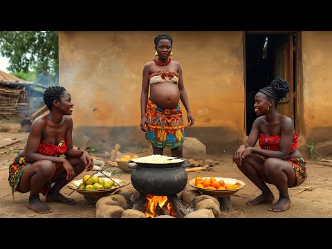 African village Double Wives Ever||#cooking Hot & Super Lunch Like A Pro||Village Life in Africa