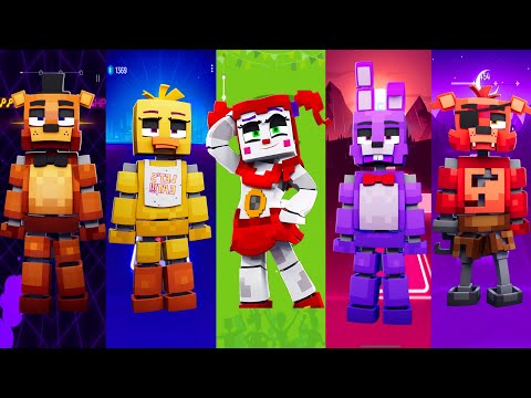 FNAF Minecraft Circus Baby x Freddy x Chica x Bonnie x Foxy | Bemax Mix