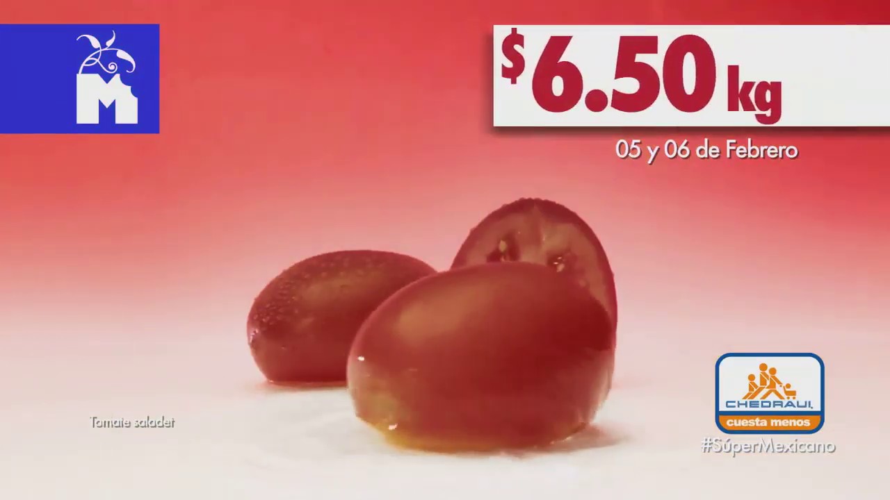 Chedraui Martimiércoles frutas y verduras 5 y 6 febrero 2019